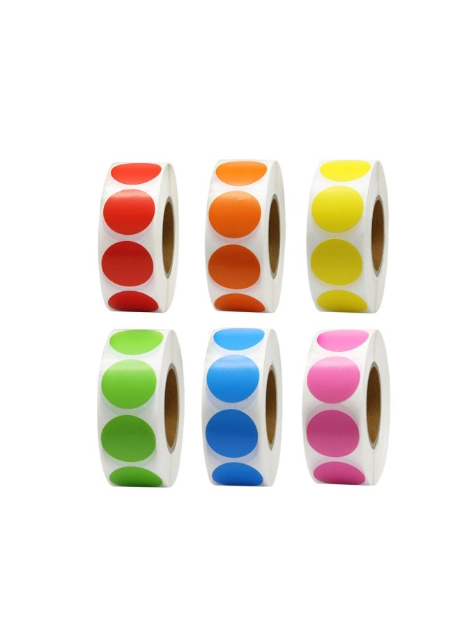 Hcode 6000-Piece Colour Coding Label Set Multicolour - Image 1