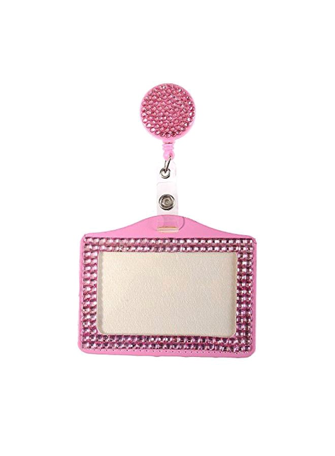 Global_Shopper Business Id Card Holder Pink/Beige - Image 1