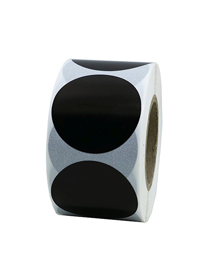 Adhesive Color Coding Label Roll Black/White