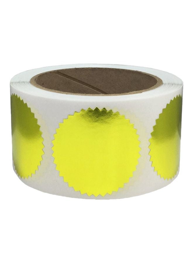 إن ستوك ليبلز.كوم مجموعة ملصقات للتصنيف حسب الألوان مكونة من 500 قطعة أبيض/ برونزي - Image 1