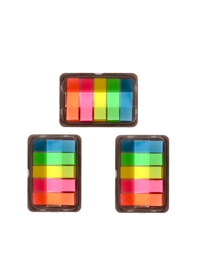 iMagitek 300-Piece Neon Pagemarker Sticky Notes Pink/Green/Blue - Image 1