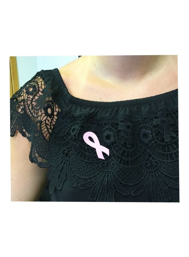 إن ستوك ليبلز.كوم مجموعة ملصقات توعية مكونة من 500 قطعة أبيض/ وردي - Image 4