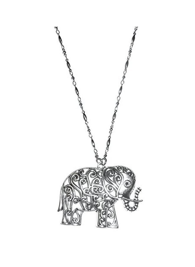 Elephant Pendant Lanyard Badge And Key Holder Silver - v1552316547/N21846767A_2