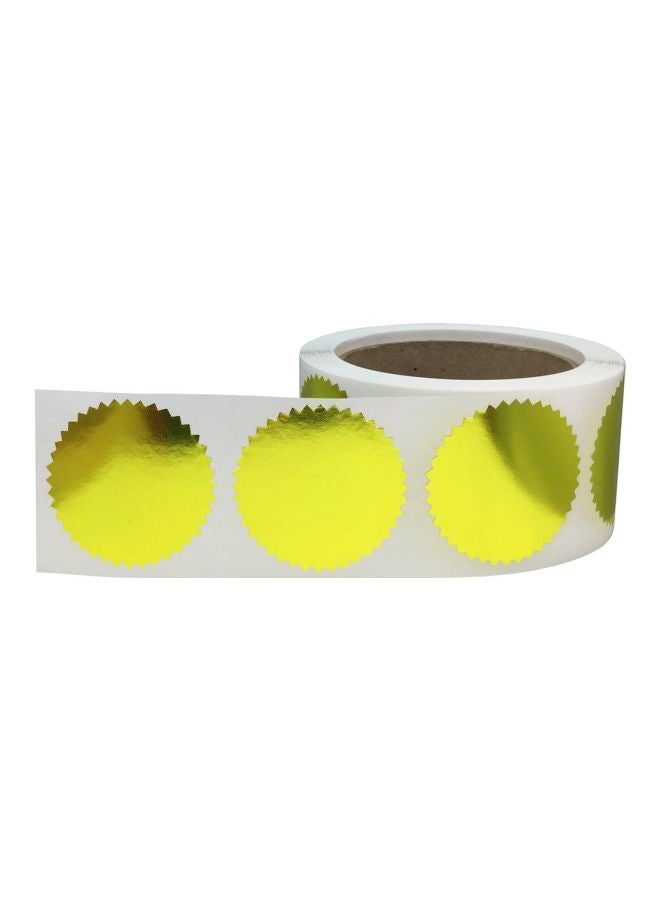 إن ستوك ليبلز.كوم مجموعة ملصقات للتصنيف حسب الألوان مكونة من 500 قطعة أبيض/ برونزي - Image 2