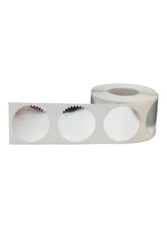 InStockLabels.com 500-Piece Color-Coding Label Set White/Silver  - Image 2
