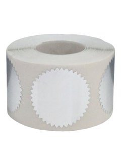 InStockLabels.com 500-Piece Color-Coding Label Set White/Silver  - Image 1