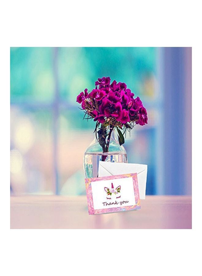 كودي كرييشنز بطاقة شكر مع مظروف من 50 قطعة - Image 4