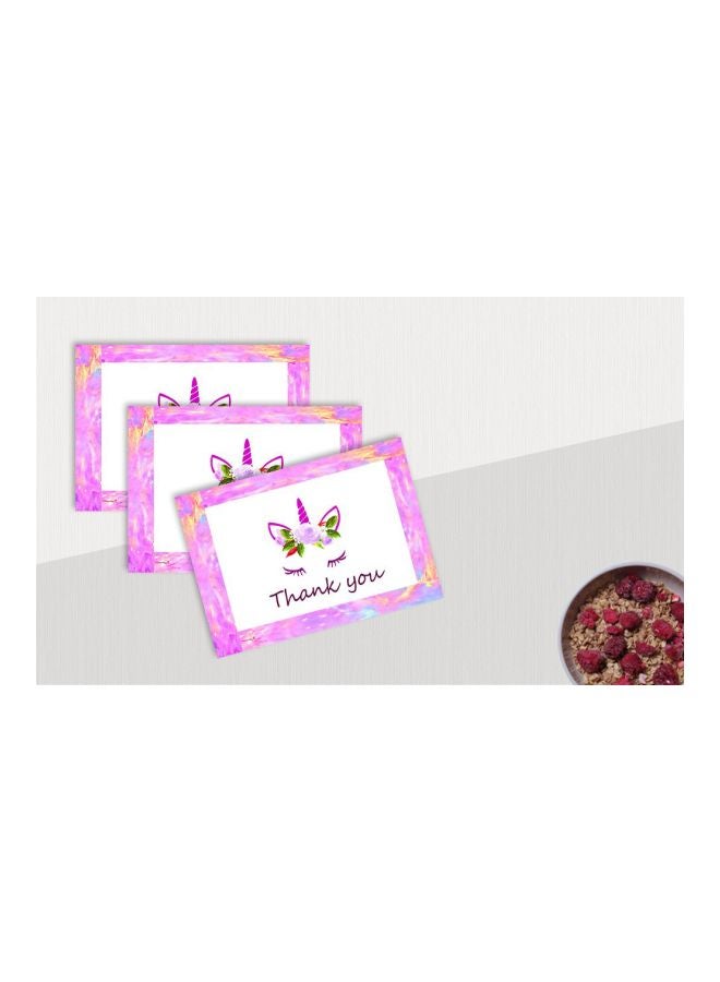 كودي كرييشنز بطاقة شكر مع مظروف من 50 قطعة - Image 2