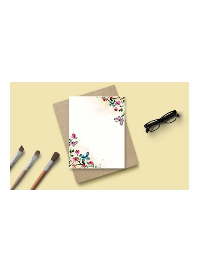 كودي كرييشنز أوراق كتابة بتصميم زهور - Image 2