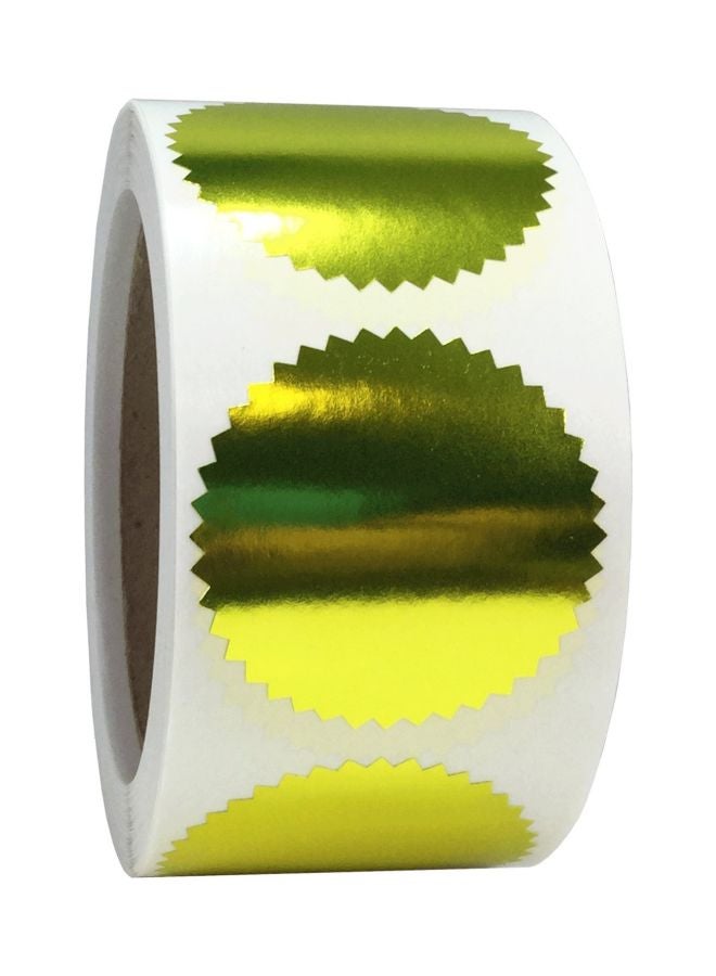 إن ستوك ليبلز.كوم مجموعة ملصقات للتصنيف حسب الألوان مكونة من 500 قطعة أبيض/ برونزي - Image 3