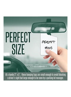 MESS 10-Piece Parking Permit Tag White  - Image 3
