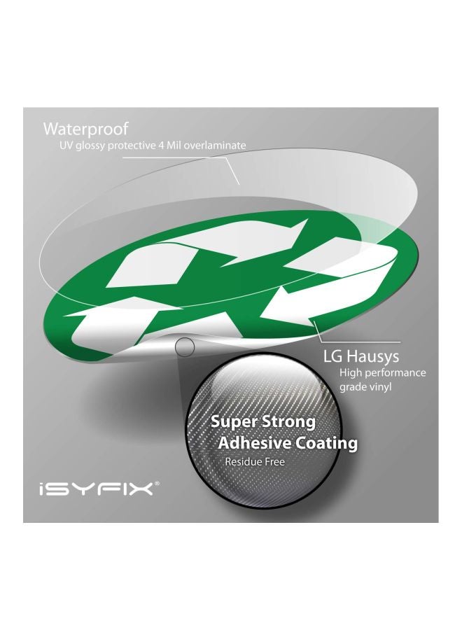 iSYFIX Pack Of 6 Recycle Sticker For Trash Can Bins Green/White  - Image 3