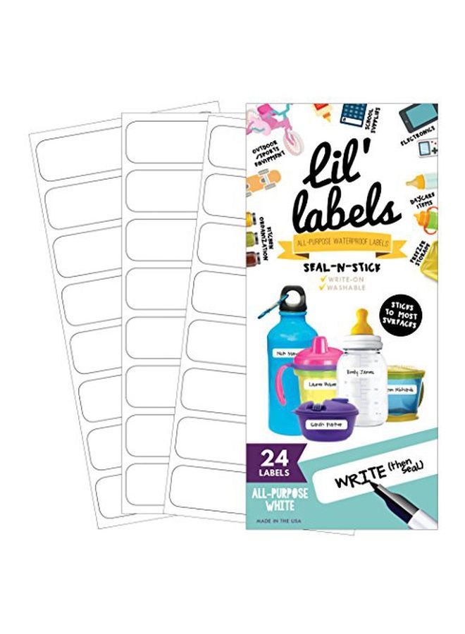 Lil' Labels Day-care Multipurpose Label Set White - Image 1