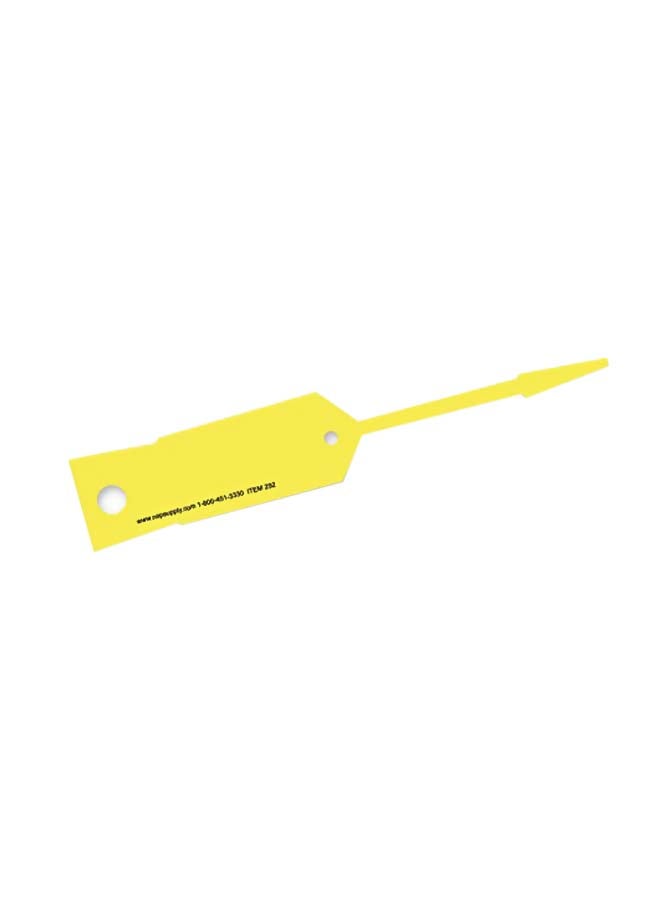 1000-Piece Self-Locking Arrow ID Tag Set Yellow