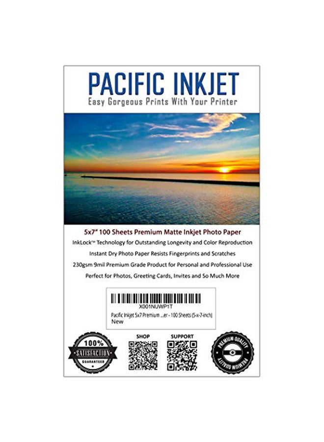 100-Piece Inkjet Photo Paper Set