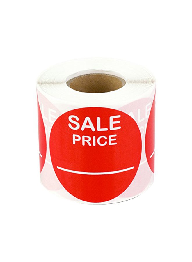 OfficeSmartLabels 300-Piece Sale Price Label Set Red/White  - Image 1