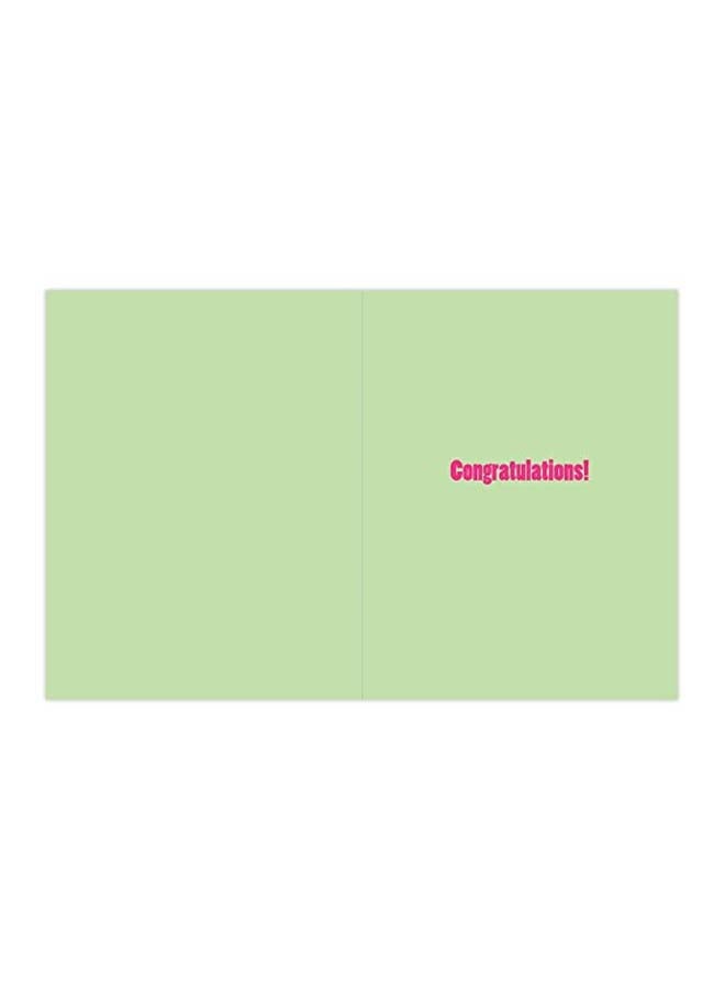 NobleWorks Big Congrats From Us Greeting Card With Envelope - Image 2
