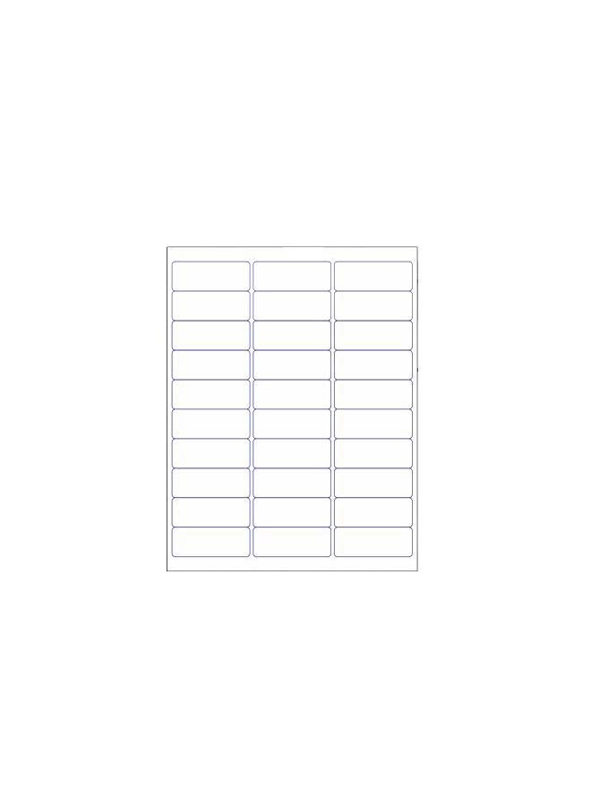 Next Day Labels 50-Piece Ink Jet Label Sheet White - Image 1