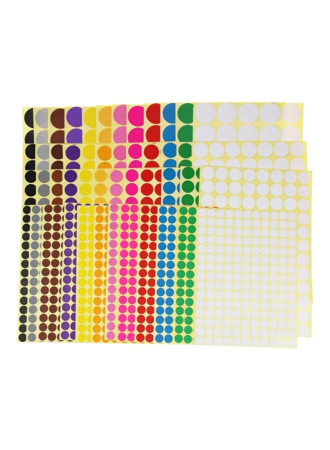 LJY 48-Sheet Color Coding Label Set Red/Blue/Yellow - Image 1