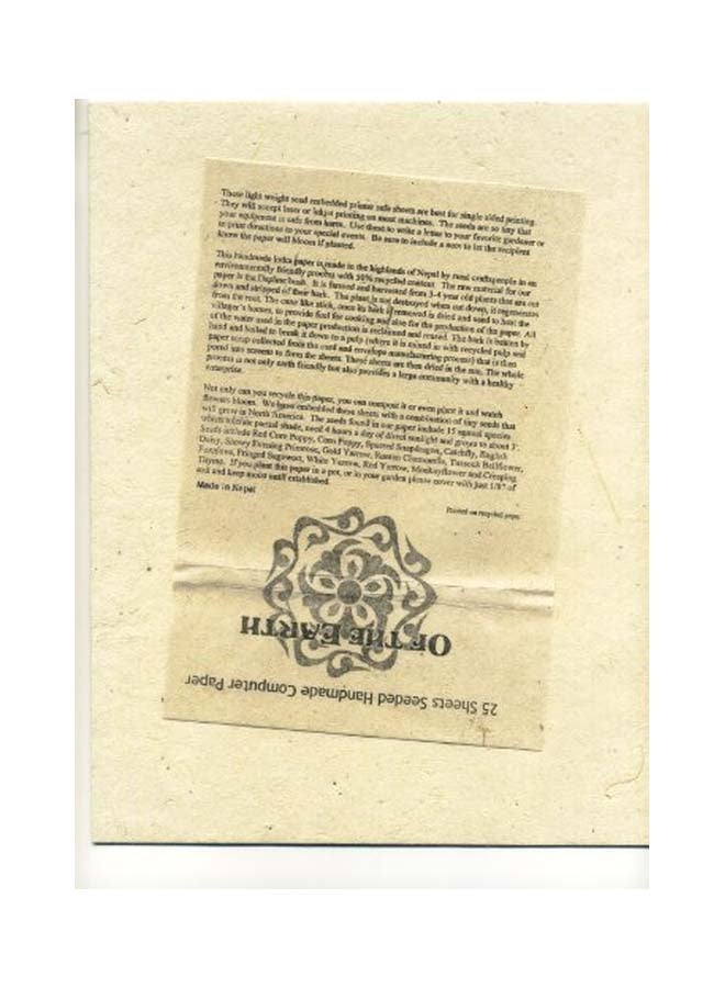 Of The Earth Wildflower Seed Paper Planting Guide Computer Paper  - Image 2