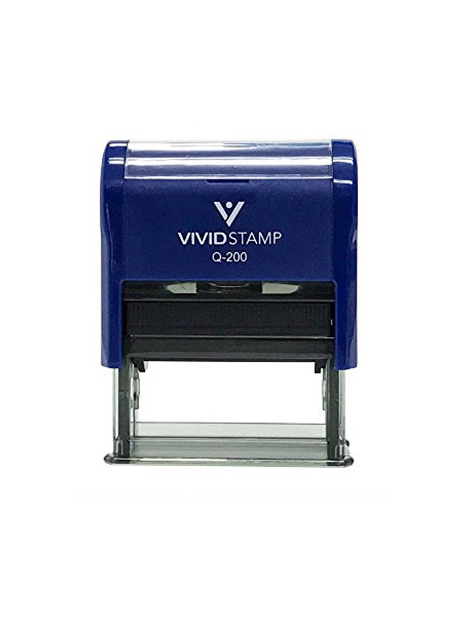 Vivid Stamp Good Job Self Inking Office Rubber Stamp Blue/Black