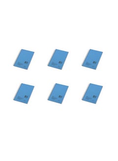 National 6-Piece Wirebound Notebook Set Blue/Silver 