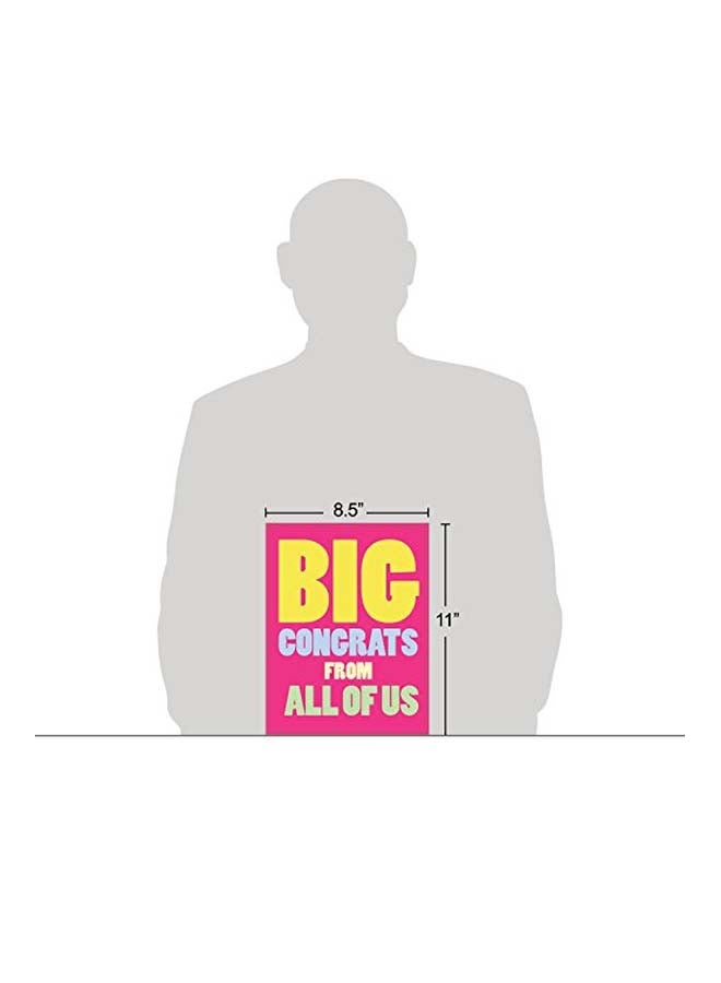 NobleWorks Big Congrats From Us Greeting Card With Envelope - Image 3