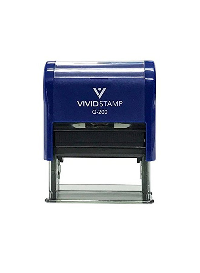 Vivid Stamp - Clients Copy Self-Inking Office Rubber Stamp Blue/Black - Image 1
