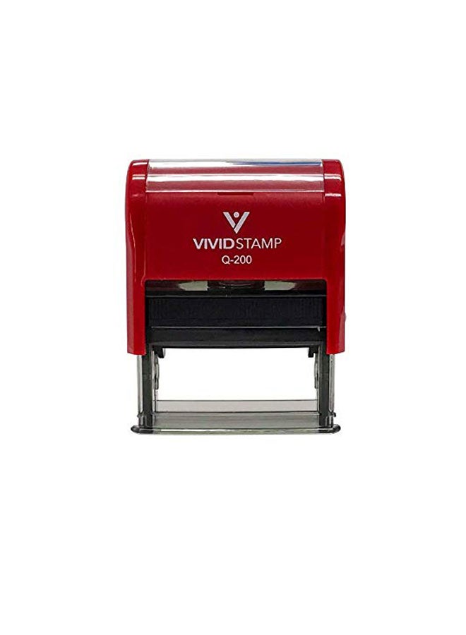 Vivid Stamp Paid Cash Self Inking Office Rubber Stamp Red/Black