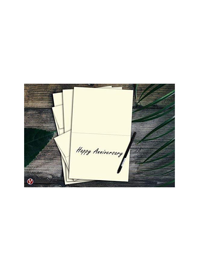 S Superfine Printing 50-Piece Blank Greeting Card With Envelope - Image 2