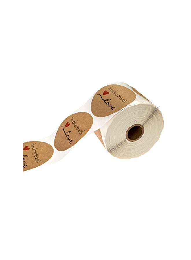 SBlabels 500-Piece Love Sticker Roll Brown/Black/Red - Image 2