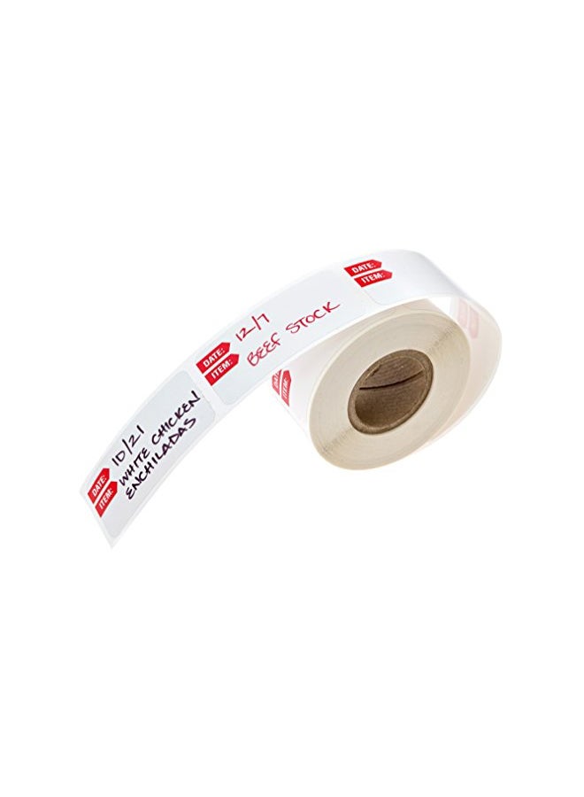 SBlabels 250-Piece Freezer Label Roll White/Red - Image 2
