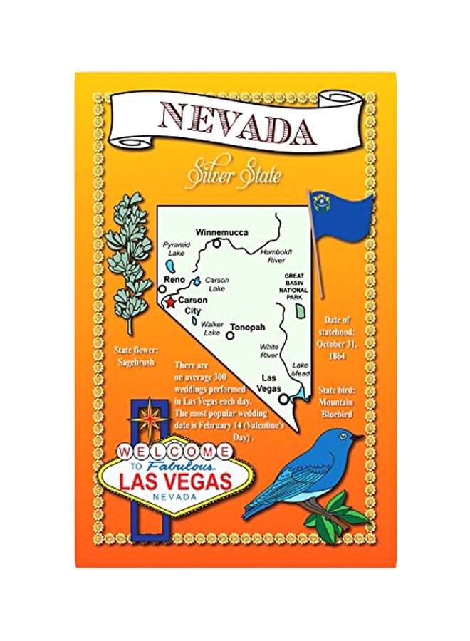 Postcard Fair 20-Piece Nevada State Map Postcard Set - Image 1