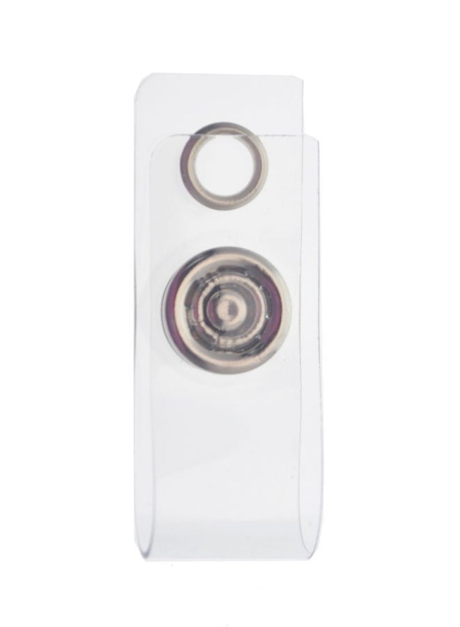 Specialist ID - 25-Piece ID Badge Holder Strap Set Clear/Silver - Image 1