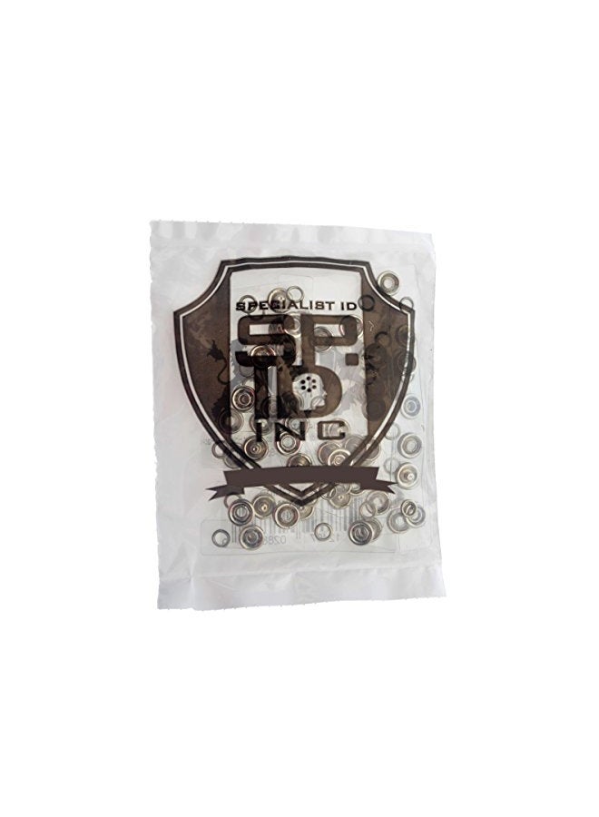 Specialist ID - 25-Piece ID Badge Holder Strap Set Clear/Silver - Image 1
