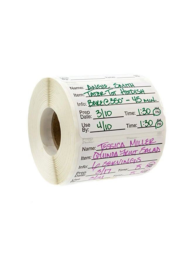 SBlabels 500-Piece Food Prep Label Set White - Image 2