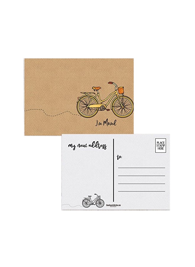 ستون هاوس كوليكشن طقم بطاقات بريدية من 50 قطعة  لإعلان الانتقال - Image 1