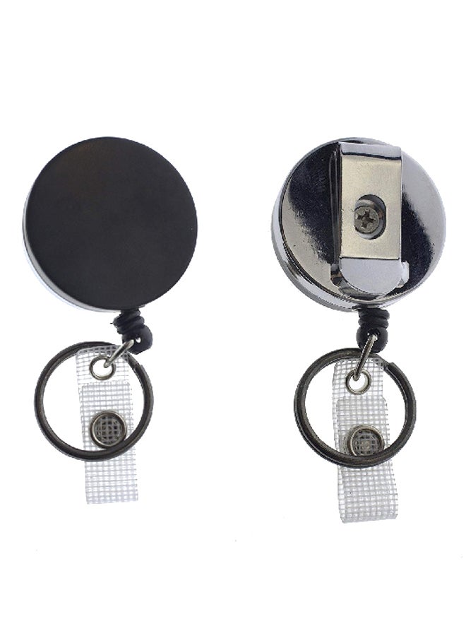 Specialist ID - 2-Piece Metal Badge Holder Set Silver/Black/Clear - Image 1