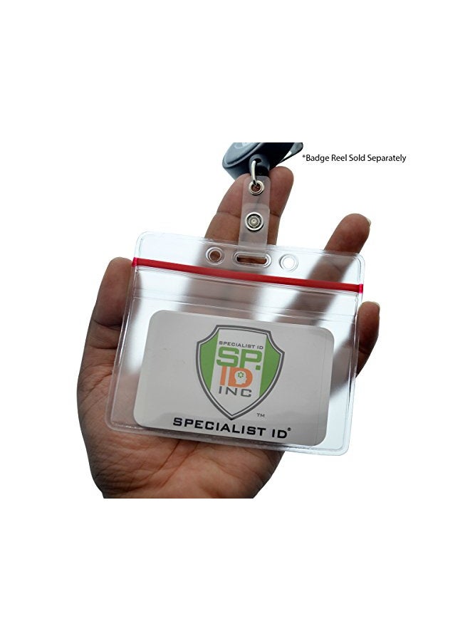 Specialist ID 5-Piece Horizontal ID Badge Holder Set Clear  - Image 2