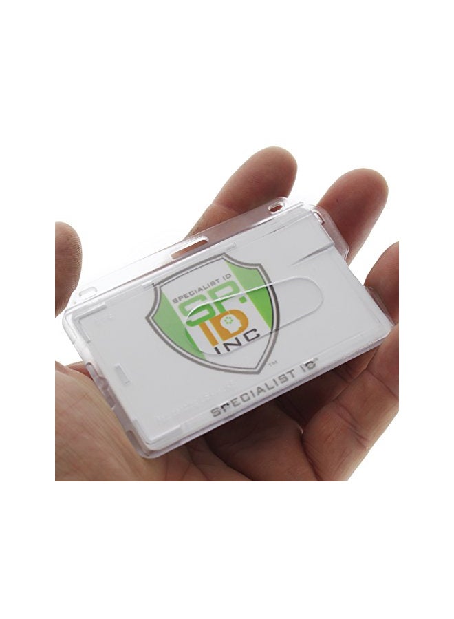 Specialist ID 3-Piece Horizontal ID Badge Holder Set Clear  - Image 2