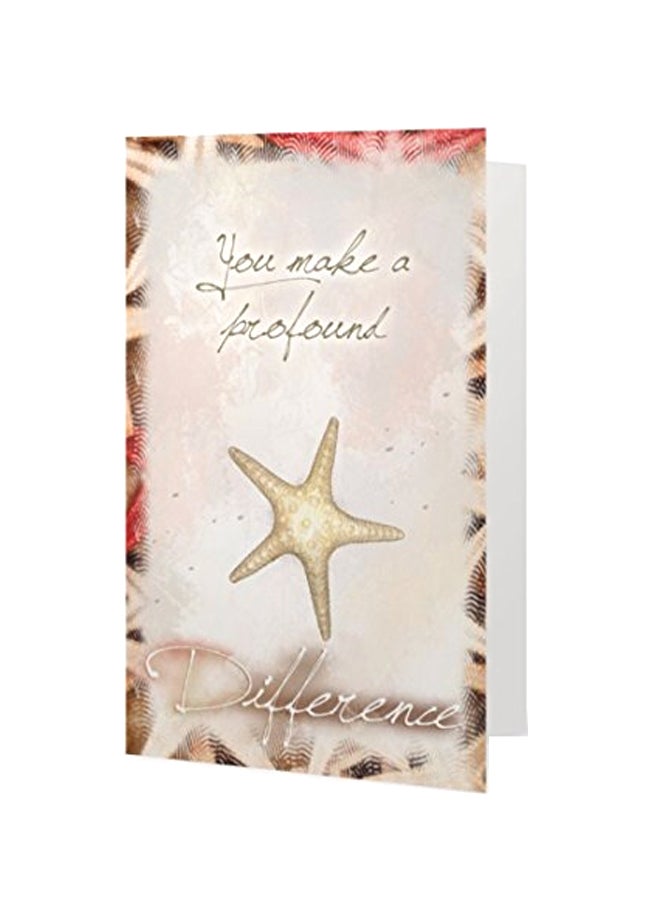 سمايلينج ويزدوم طقم مكوّن من بطاقة معايدة مع قلادة بدلاية على شكل نجم البحر - Image 1