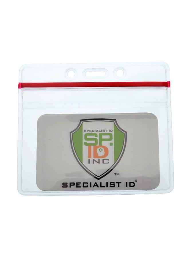 Specialist ID 5-Piece Horizontal ID Badge Holder Set Clear  - Image 1