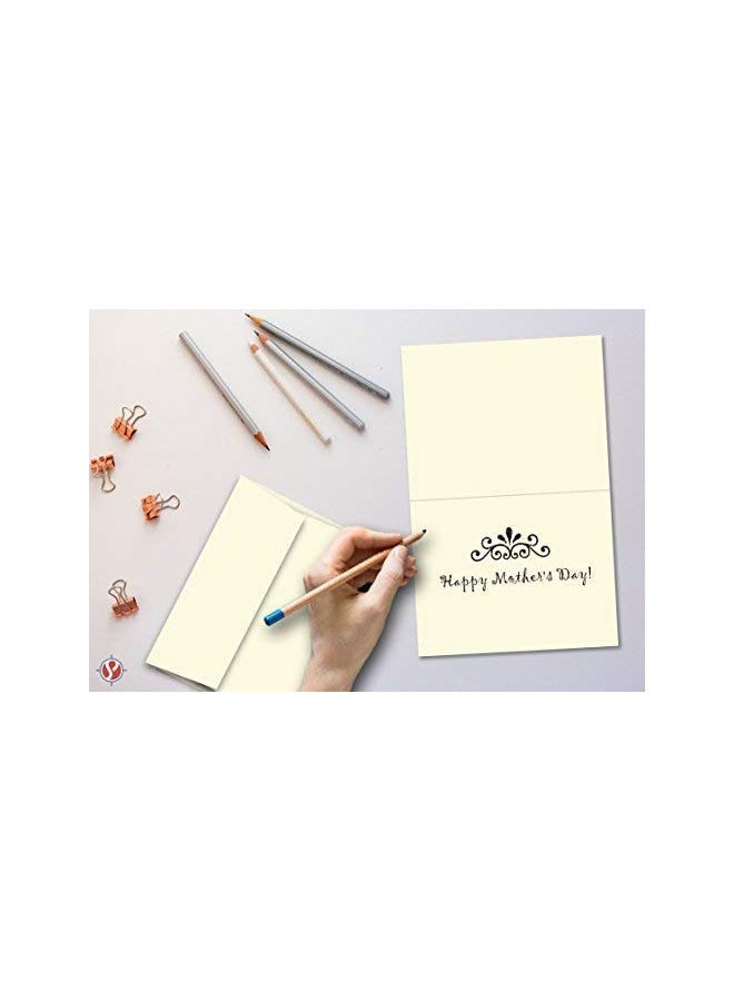 S Superfine Printing 50-Piece Blank Greeting Card With Envelope - Image 3