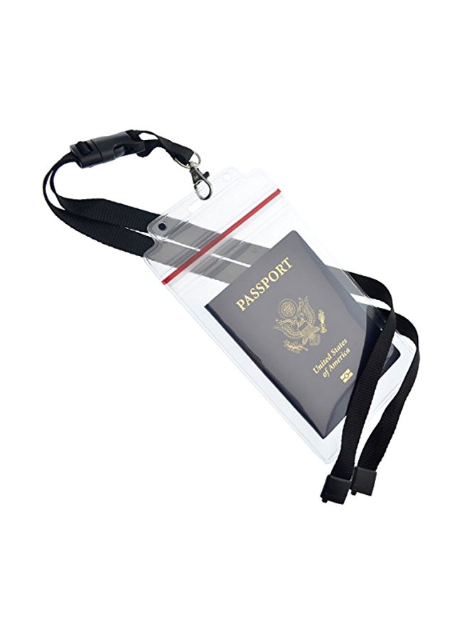 Specialist ID 2-Piece Water Resistant Passport Holder Set Black/Clear  - Image 1