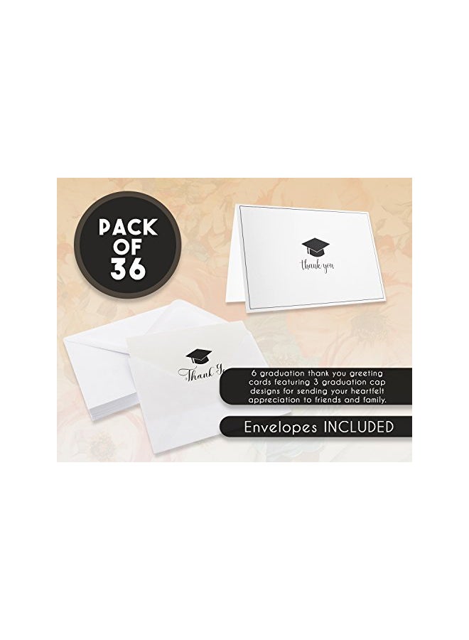 36-Piece Graduation Thank You Greeting Card With Envelope Set - v1552317124/N21850170A_2