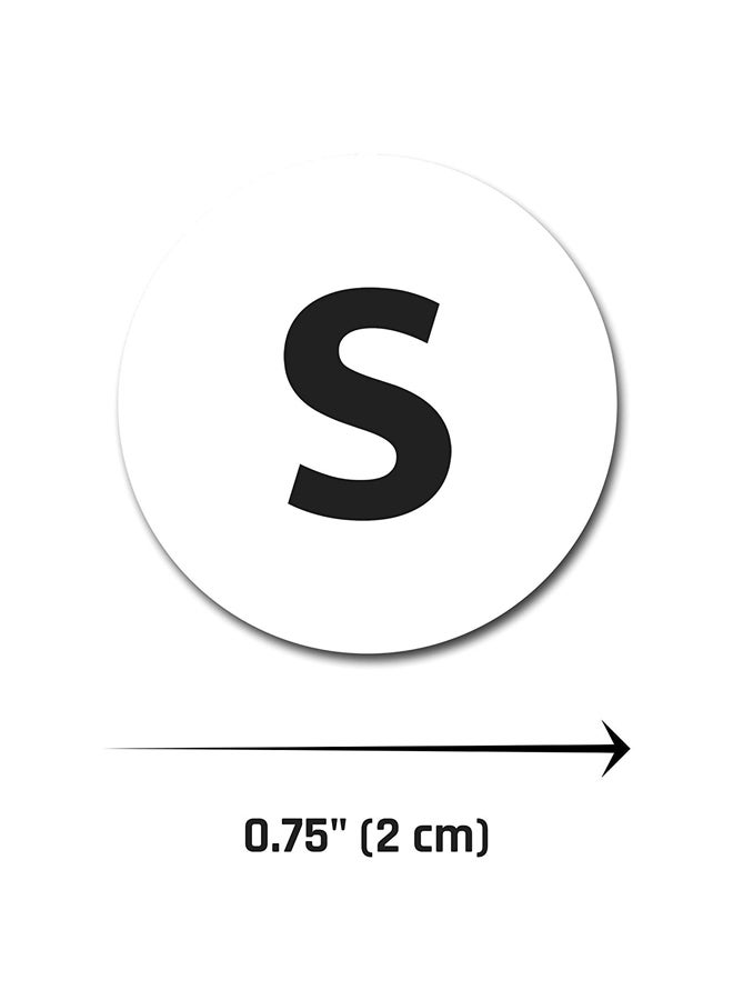 TownStix 200-Piece Round Sticker Label Set White/Black - Image 2