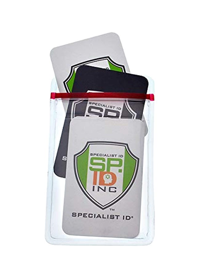 Specialist ID - 25-Piece ID Badge Holder Set Clear - Image 1