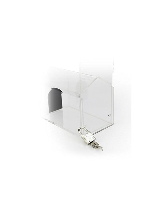 SOURCEONE.ORG - Donation Box With Sign Holder Clear/Grey - Image 1