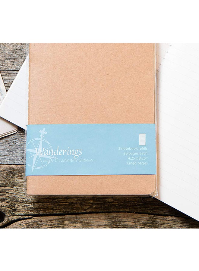 Wanderings - 3-Piece Traveler's Notebook Refill Inserts Set - Image 1