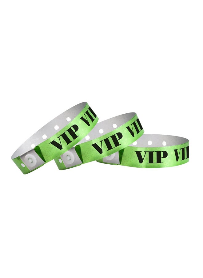Wristco 100-Piece Wristband Set Green/White  - Image 1